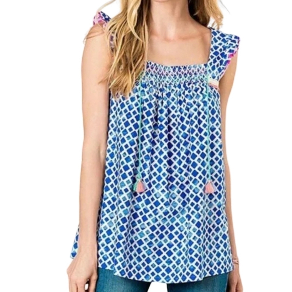 Matilda Jane Wandering Water Relaxed Fit Blouse